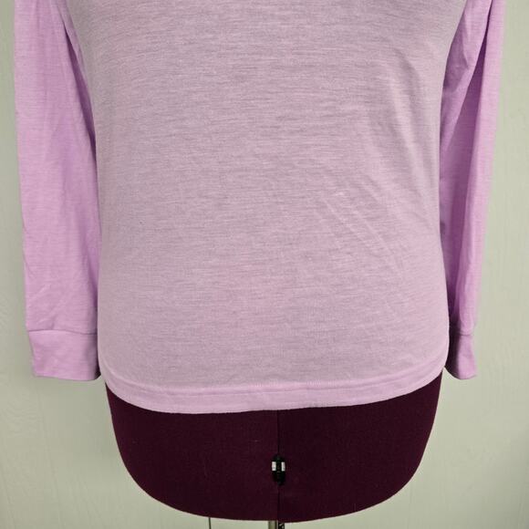 Women's Adidas "Aeroready" Lavender Long Sleeve Athletic Top | Size Small - Picture 5 of 11
